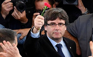 被捕獲釋後 加泰隆尼亞流亡領袖將返回比利時