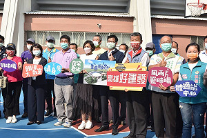 視察美濃休閒運動設施 陳其邁：打造最吸引人的運動公園