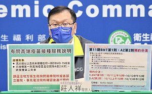 快訊》第11輪BNT、AZ疫苗採分流預約！莊人祥：高端數量充足可直接電洽預約