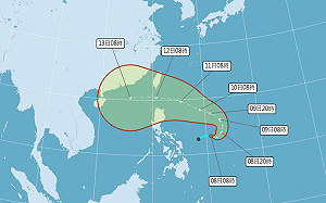 圓規颱風生成「暴風半徑大」！專家：3地區可能發陸警