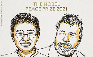 2021諾貝爾和平獎出爐! 由菲律賓、俄羅斯媒體人共同獲得