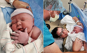 沒看過這麼大的！巨嬰一出生就6.4公斤 醫師興奮：不可思議