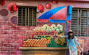 新北污水後巷彩繪結合古宅風情  蘆洲李宅增景觀亮點