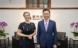 AIT處長孫曉雅拜會 林智堅：大新竹做竹科後盾 深化台美關係