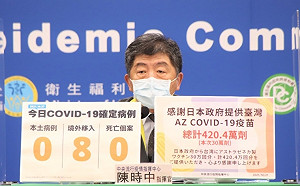 快訊》日本6度捐贈30萬劑AZ疫苗今抵台！陳時中：目前共捐贈420.4萬劑