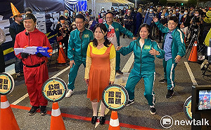 國民黨夜宿凱道大玩魷魚遊戲 趙少康嗆民進黨來電視辯論