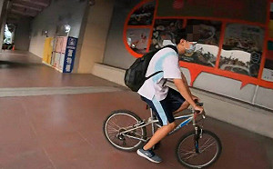 學生車站內違規騎車 雄中：期待社會給學生自省空間