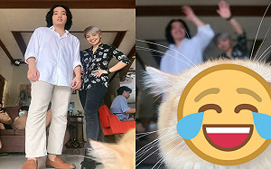 (影)男子鏡頭前跳舞！貓咪亂入搶走焦點