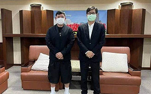 與杜汶澤見面  陳其邁:討論港台文化交流及港人照顧議題