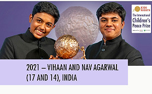 致力解決汙染 印度兄弟獲國際兒童和平獎