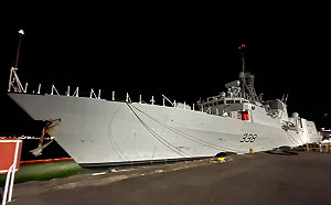 維護自由開放印太!上月穿越台海加國巡防艦 靠泊沖繩整補