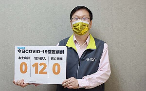 快訊》本土、死亡+0!暴增12例境外移入個案