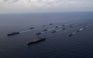 警告某國別輕舉妄動 5國35艘軍艦印太軍演超震撼