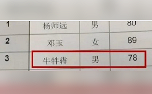 同學名字叫「牛牪犇」!正確唸法曝