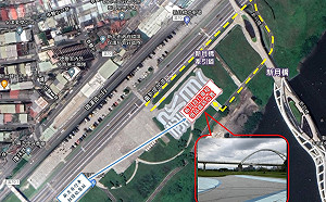 新北新月橋下人文廊帶開工 新月自行車租借站配合遷移