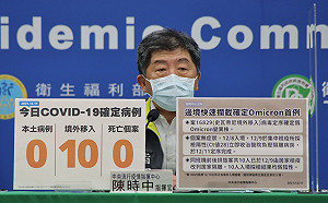 快訊》國內出現首例Omicron變異株!陳時中:成功在邊境攔截