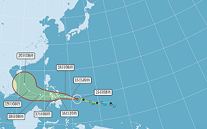 「雷伊」增強轉中颱！週末北轉逼台甩雨彈
