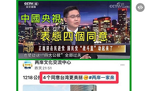 央視支持四個同意？事實查核調查意外引爆側翼粉專公開叫戰
