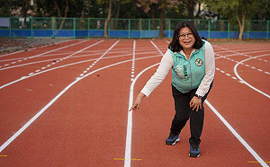 嘉大新民校區操場老舊 王美惠爭取千萬完成重建