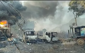 緬甸軍平安夜大屠殺   30多具婦孺焦屍殘缺不一