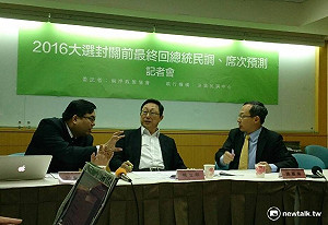 封關民調：蔡45.2% 朱16.3% 宋16.1%