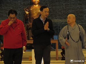 爭慈濟票？ 朱夫婦拜會證嚴致謝塵爆援助