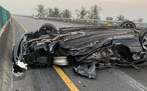 元旦國3南下2車追撞　釀1死1傷