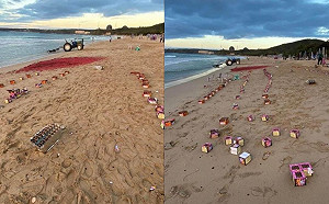 跨年墾丁湧人潮！美麗沙灘炸滿垃圾