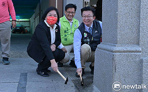 郭國文協調新化老街缺補重建 歷經2年半2022第一個開工日動工