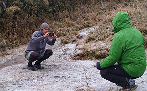 積雪5公分！雪霸高山驚喜迎2022年第一場雪