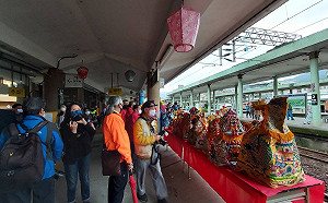 北台灣媽祖文化節  25媽祖搭蒸汽火車駐駕平溪賜福