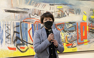 台灣抽象畫重量級大師焦士太在新北藝文中心舉辦畫展 以「真」繪出「人間有夢」