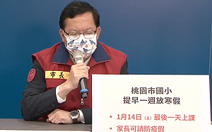 疫情持續延燒 鄭文燦：桃園市國小提早一週放寒假