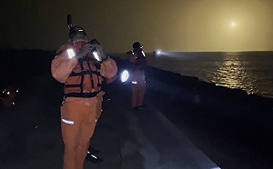 民眾目擊F-16V墜機瞬間｢砰｣巨響俯衝墜海 陸海空徹夜搜救失聯飛官