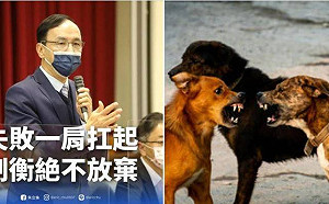 朱立倫喊｢失敗一肩扛｣馮光遠Po三狗照狠酸：最會不痛不癢地講空話