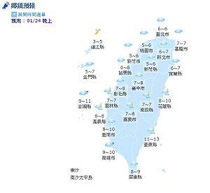 氣象局發布低溫特報  最強寒流23日報到！
