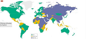 自由之家：全球自由程度連續10年倒退