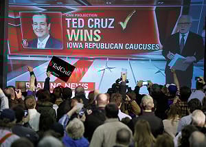 愛荷華州初選  共和黨克魯茲打敗川普