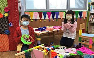 新北市圖汐止分館藝術創作 幫兒童過新年「換新裝」