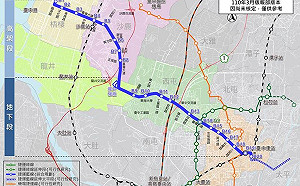 回應捷運藍線路規劃爭議 中市府：以可服務最多市民為優先