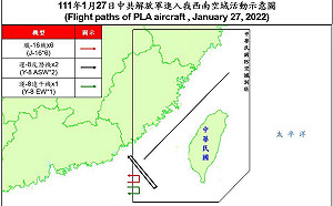 解放軍機「第352次」擾台 空軍：中國9機今擾台灣西南空域