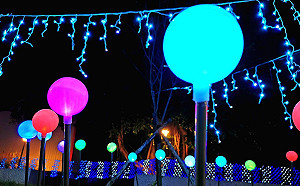 愈夜愈美麗 竹林山觀音寺與林口公所全新燈海亮相