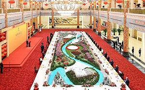 習近平冬奧設宴迎賓 超大排場網看傻眼 王丹質疑「實踐帝王夢？」