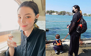 1歲兒失控暴衝跳河！歐陽靖「綁牽繩」親曝原因：小孩比小狗難帶