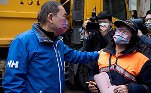 侯友宜慰勉新北清潔隊員 守護環境辛勞