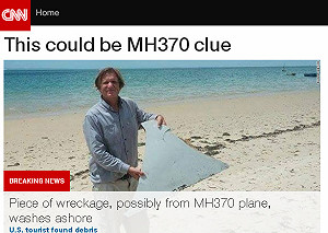 CNN：莫三比克發現疑似失蹤馬航殘骸