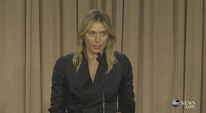 莎拉波娃藥檢未過12日起禁賽：想再打球