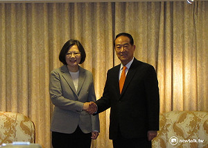 90分鐘蔡宋會 蔡英文：與宋許多看法相近