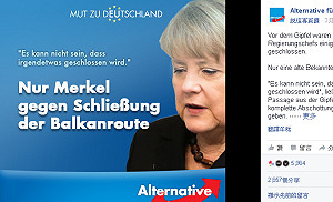 德反移民政黨民調躍升No.3  動搖梅克爾執政