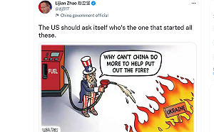 俄烏戰爭 這才是中國真正的態度！趙立堅發推文 諷美國是始作俑者